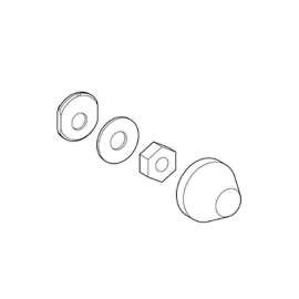 43511SH0 Bath Faucet Fastener in Chrome