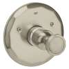 Central Thermostatic Trim with Round Handle in Brushed Nickel