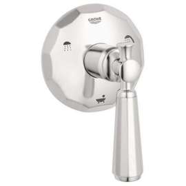 Kensington 3-Port Diverter Valve Trim Kit With Lever Handle