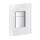 38845MF0 Skate Cosmopolitan Glass DaVinci Satin Skate Wall Plate with Glass Surface in DaVinci Satin White
