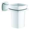40626000 Grandera Holder with Ceramic Tumbler in Chrome
