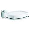 40628000 Grandera Holder with Ceramic Soap Dish in Chrome