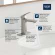 Cubeo Single Hole Single Handle M-Size Bathroom Faucet, 1.2 gpm (4.5L/min), 101920EN00