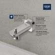 Cubeo Diverter Tub Spout, 1019242430