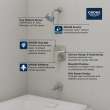 Cubeo Pressure Balance Valve Tub/Shower Trim Kit, 1053802430