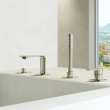 Allure 4-Hole Single-Handle Deck Mount Roman Tub Faucet with 1.75 GPM (6.6 L/min) Hand Shower, 19316EN1