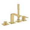 Allure 4-Hole Single-Handle Deck Mount Roman Tub Faucet with 1.75 GPM (6.6 L/min) Hand Shower, 19316GN1
