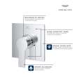 Allure Pressure Balance Valve Trim with Cartridge, 19375001