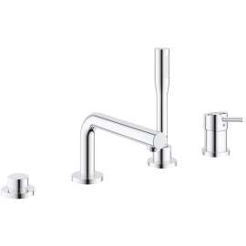 4-Hole Single-Handle Deck Mount Roman Tub Faucet with 1.75 GPM (6.6 L/min) Hand Shower, 19576002