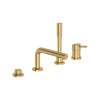 4-Hole Single-Handle Deck Mount Roman Tub Faucet with 1.75 GPM (6.6 L/min) Hand Shower, 19576GN2