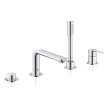 4-Hole Single-Handle Deck Mount Roman Tub Faucet with 1.75 GPM (6.6 L/min) Hand Shower, 19577001