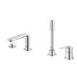 4-Hole Single-Handle Deck Mount Roman Tub Faucet with 1.75 GPM (6.6 L/min) Hand Shower, 19577A01