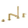 4-Hole Single-Handle Deck Mount Roman Tub Faucet with 1.75 GPM (6.6 L/min) Hand Shower, 19577GN1