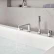 4-Hole Single-Handle Deck Mount Roman Tub Faucet with 1.75 GPM (6.6 L/min) Hand Shower, 19577GN1