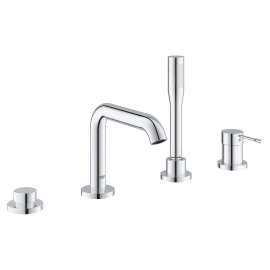 4-Hole Single-Handle Deck Mount Roman Tub Faucet with 1.75 GPM (6.6 L/min) Hand Shower, 1957800A