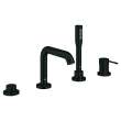 4-Hole Single-Handle Deck Mount Roman Tub Faucet with 1.75 GPM (6.6 L/min) Hand Shower, 195782431
