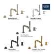4-Hole Single-Handle Deck Mount Roman Tub Faucet with 1.75 GPM (6.6 L/min) Hand Shower, 195782431