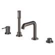 4-Hole Single-Handle Deck Mount Roman Tub Faucet with 1.75 GPM (6.6 L/min) Hand Shower, 19578A0A