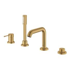 4-Hole Single-Handle Deck Mount Roman Tub Faucet with 1.75 GPM (6.6 L/min) Hand Shower, 19578GNA