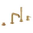 4-Hole Single-Handle Deck Mount Roman Tub Faucet with 1.75 GPM (6.6 L/min) Hand Shower, 19578GNA