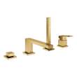 4-Hole Single-Handle Deck Mount Roman Tub Faucet with 1.75 GPM (6.6 L/min) Hand Shower, 19897GN1