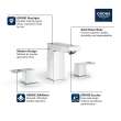 8-inch Widespread 2-Handle S-Size Bathroom Faucet, 1.2 GPM (4.5 L/min), 20370A0A