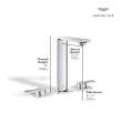 Allure 8-inch Widespread 2-Handle M-Size Bathroom Faucet, 1.2 GPM (4.5 L/min), 20584001