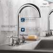 Atrio 8-inch Widespread 2-Handle M-Size Bathroom Faucet without Handles, 1.2 GPM (4.5 L/min), 20659000