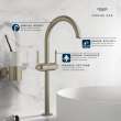 Atrio Single Hole Two-Handle Vessel Sink Faucet without Handles, 1.2 GPM (4.5 L/min), 21161000