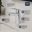 Single Hole Single-Handle S-Size Bathroom Faucet, 1.2 GPM (4.5 L/min) Less Drain, 23085001