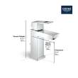 Single Hole Single-Handle S-Size Bathroom Faucet, 1.2 GPM (4.5 L/min), 23129A0A