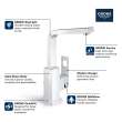 Single Hole Single-Handle L-Size Bathroom Faucet, 1.2 GPM (4.5 L/min), 23184A0A