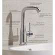 Single Hole Single-Handle L-Size Bathroom Faucet, 1.2 GPM (4.5 L/min), 2348600A