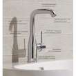 Single Hole Single-Handle L-Size Bathroom Faucet, 1.2 GPM (4.5 L/min), 2348600A