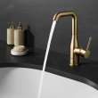 Single Hole Single-Handle L-Size Bathroom Faucet, 1.2 GPM (4.5 L/min), 23486GNA