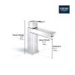 Single Hole Single-Handle M-Size Bathroom Faucet, 1.2 GPM (4.5 L/min), 23670A00