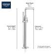 Single-Handle Freestanding Tub Faucet with 1.75 GPM (6.6 L/min) Hand Shower, 23792A01