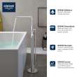 Single-Handle Freestanding Tub Faucet with 1.75 GPM (6.6 L/min) Hand Shower, 23792GN1
