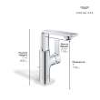 Allure Single-Hole Single-Handle M-Size Bathroom Faucet, 1.2 GPM (4.5 L/min), 23857EN1