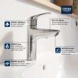Single Hole Single-Handle M-Size Bathroom Faucet, 1.2 GPM (4.5 L/min) with Pull-Out, 23991003
