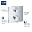Single Function 2-Handle Thermostatic Valve Trim, 24110A00