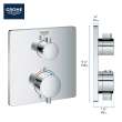 Single Function 2-Handle Thermostatic Valve Trim, 24110A00
