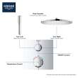 Dual Function 2-Handle Thermostatic Valve Trim, 241112430