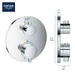 Dual Function 2-Handle Thermostatic Valve Trim, 24133A00
