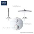 Dual Function 2-Handle Thermostatic Valve Trim, 24133GN0