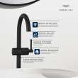 Atrio Single Hole Single-Handle L-Size Bathroom Faucet, 1.2 GPM (4.5 L/min), 24350000