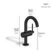 Atrio Single Hole Single-Handle M-Size Bathroom Faucet, 1.2 GPM (4.5 L/min), 24351GN0