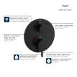 Atrio Single Function 2-Handle Thermostatic Valve Trim, 24360000