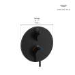Dual Function 2-Handle Thermostatic Valve Trim, 24361000
