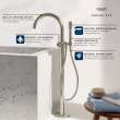 Atrio Single-Handle Freestanding Tub Faucet with 1.75 GPM (6.6 L/min) Hand Shower, 24368000